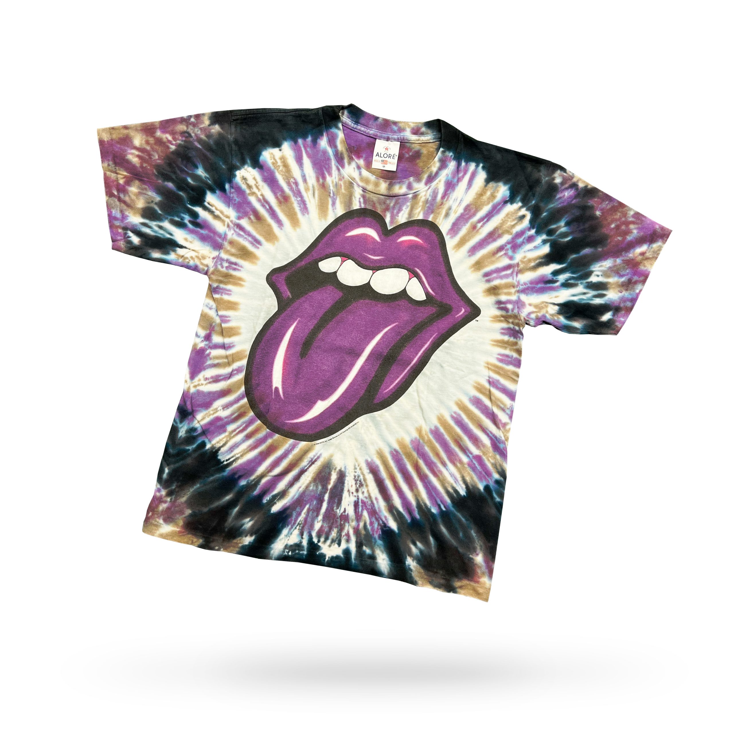 THE ROLLING STONES TIE DYE T-SHIRT (M) TWEEDEHANDS