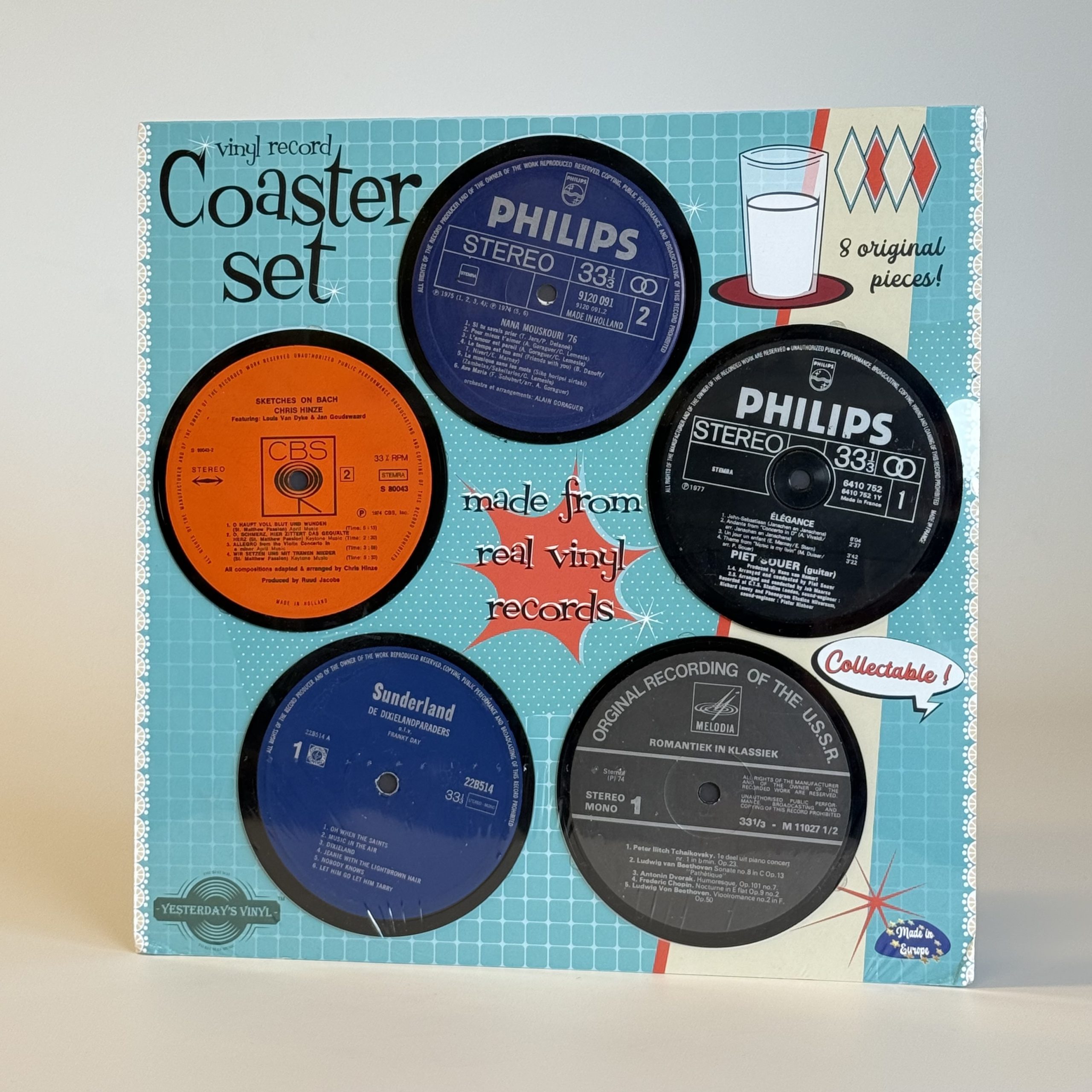 ONDERZETTERS (LP LABELS) 8 STUKS