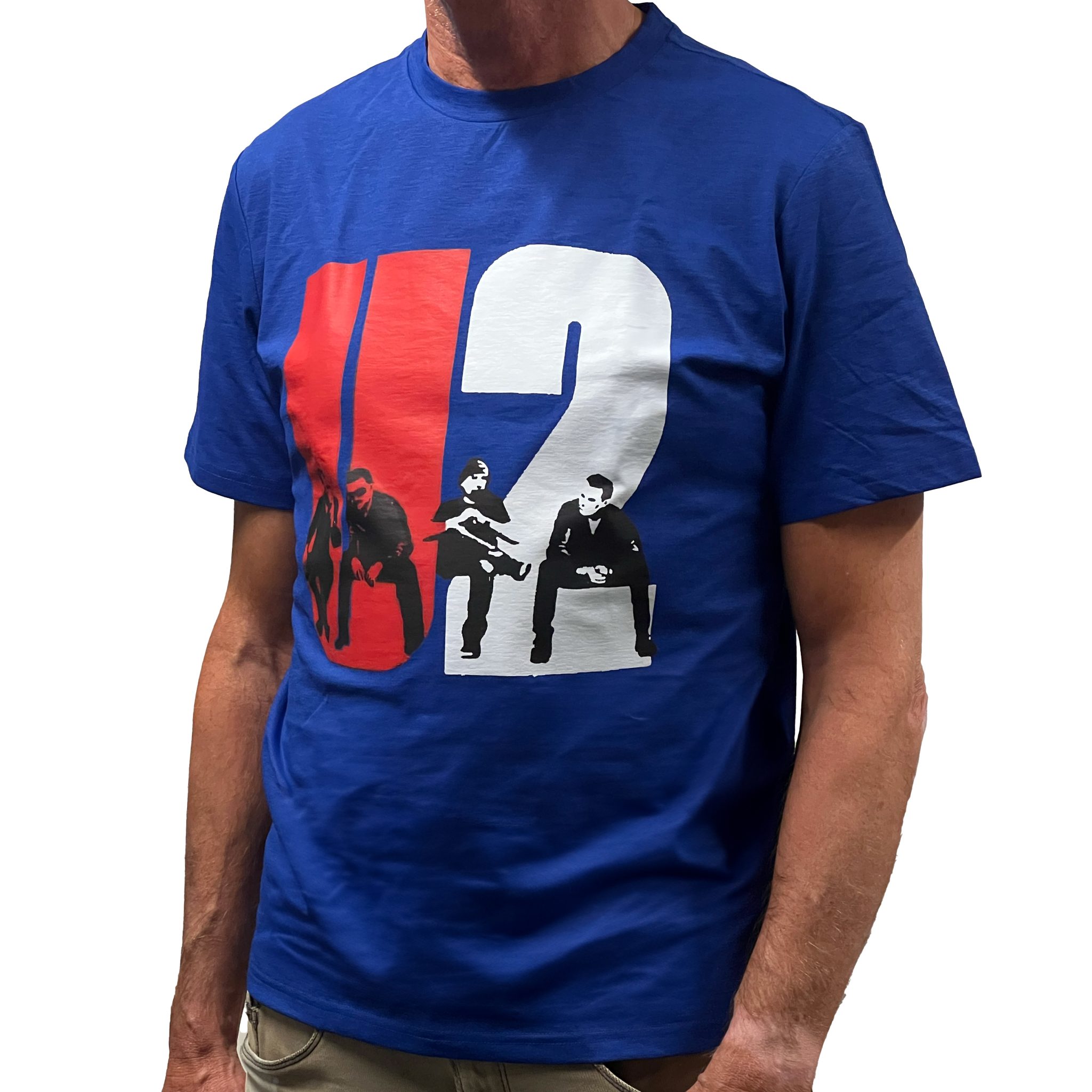 T-SHIRT (U2) BLAUW