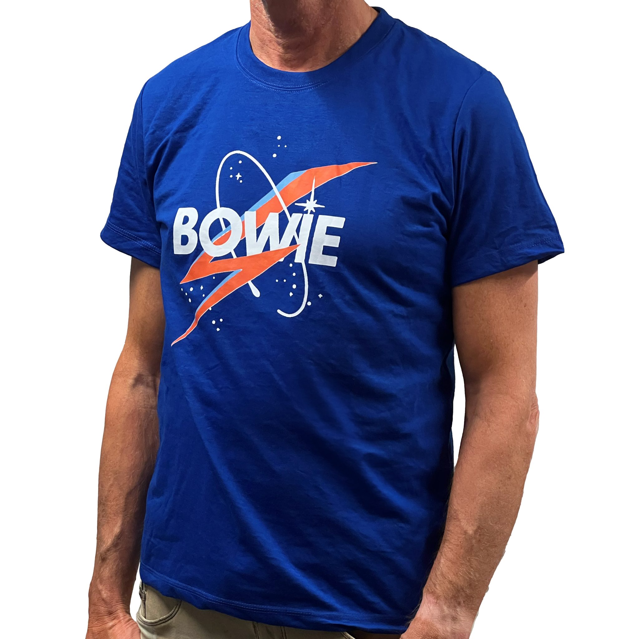 T-SHIRT (DAVID BOWIE) BLAUW