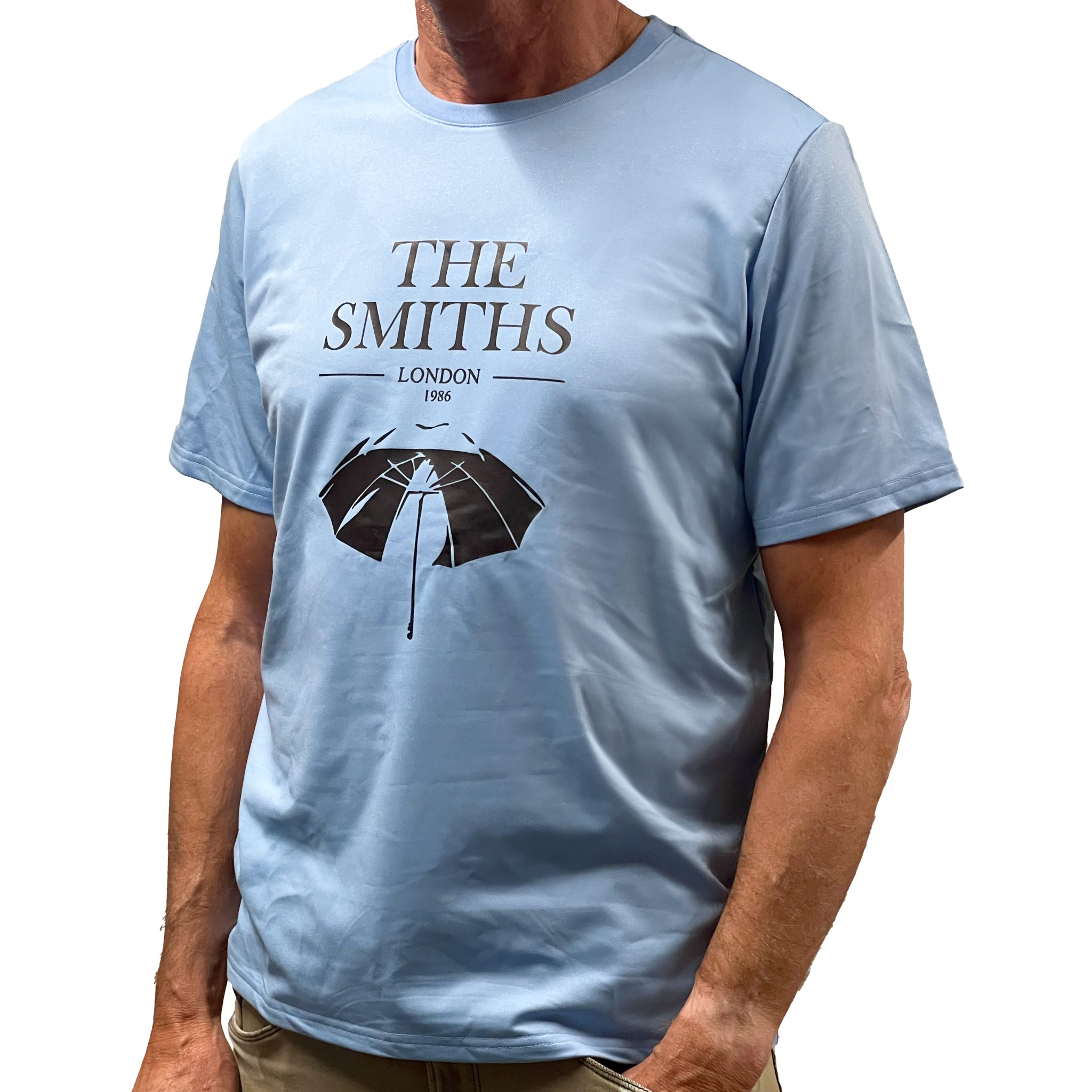 T-SHIRT (THE SMITHS, LONDON) LICHTBLAUW