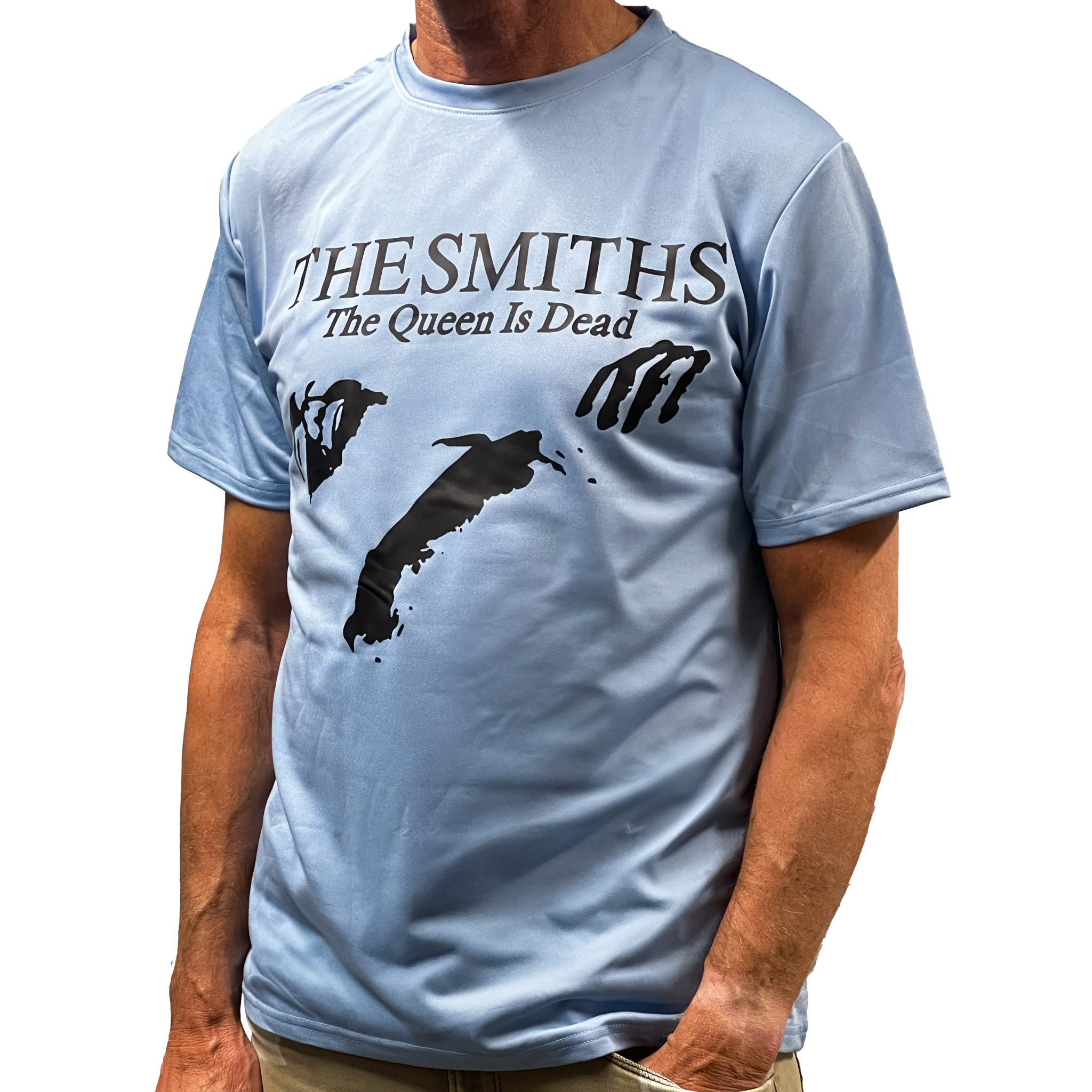 T-SHIRT (THE SMITHS, THE QUEEN IS DEAD) LICHTBLAUW