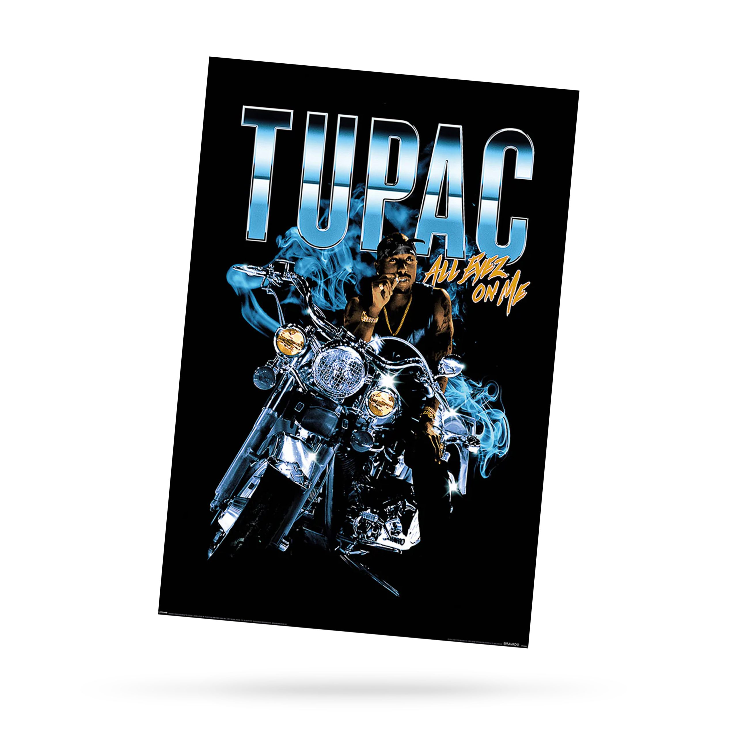 TUPAC - ALL EYES MOTORCYCLE (POSTER)