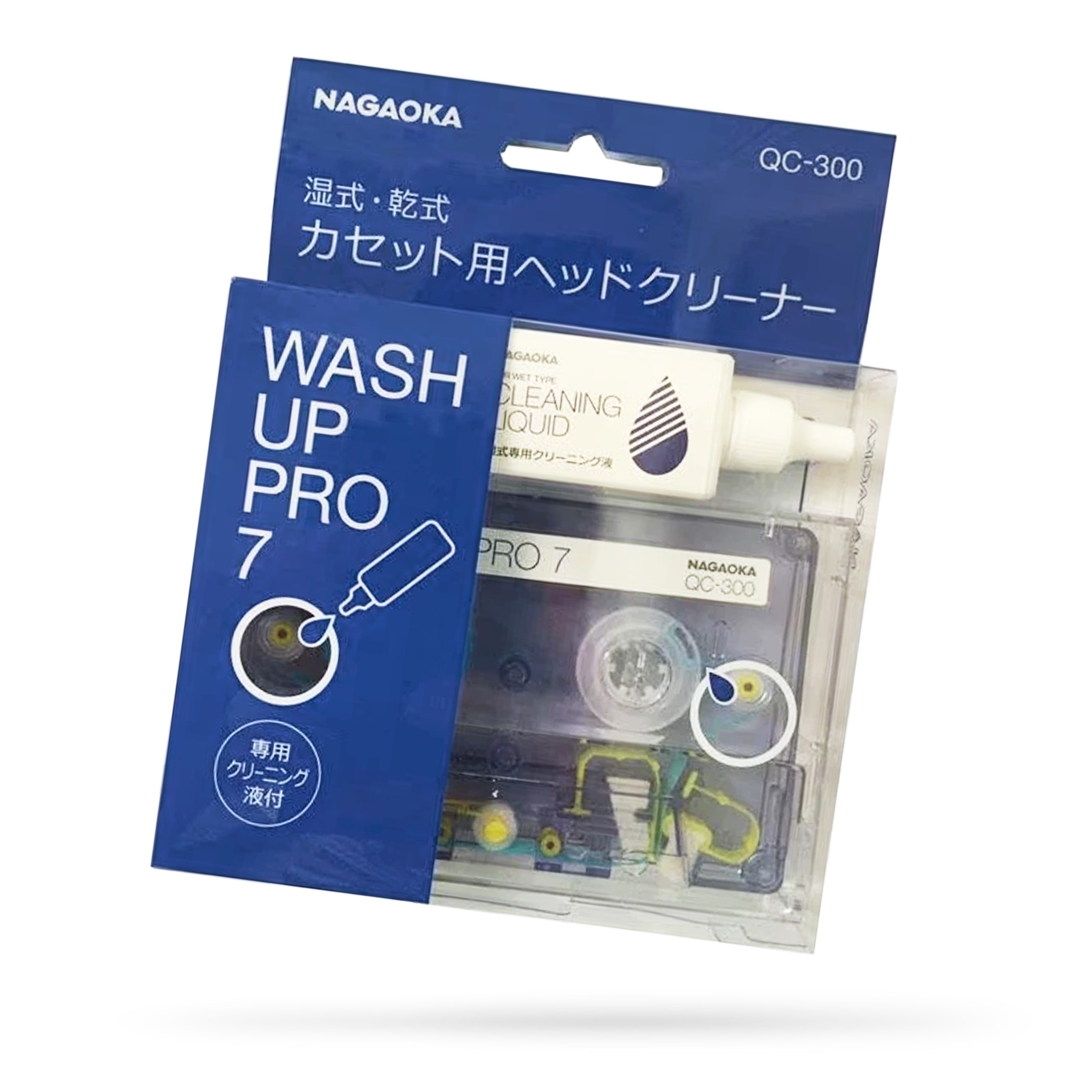 NAGAOKA QC-300 WASH UP PRO 7 CASSETTE HEAD CLEANER